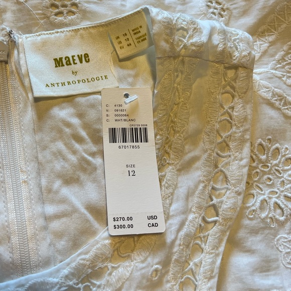 Anthropologie Maeve Eyelet Halter Mini Dress - Picture 14 of 14